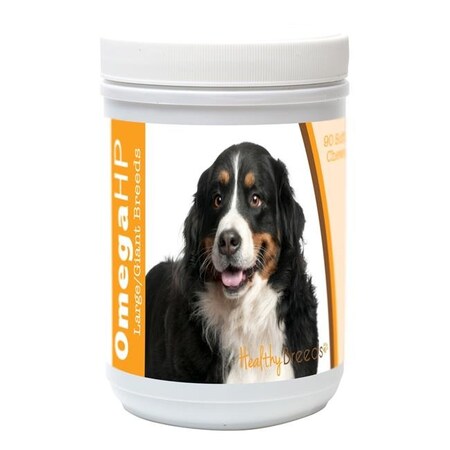Healthy Breeds Healthy Breeds 840235102496 Bernese Mountain Dog Omega HP Fatty Acid Skin & Coat Support Soft Chews; 90 Count 840235102496